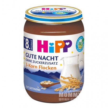 【2件】HiPP 德國喜寶有機牛奶麥片晚安泥8個月以上 海外本土原版