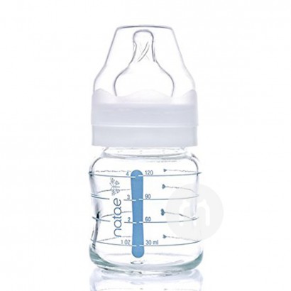 Natae 法國Natae寬口矽膠奶嘴玻璃奶瓶120ml 0-6個月 ...