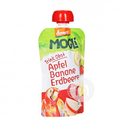 MOGLi 德國摩格力有機蘋果香蕉草莓混合吸吸樂*6 海外本土原版
