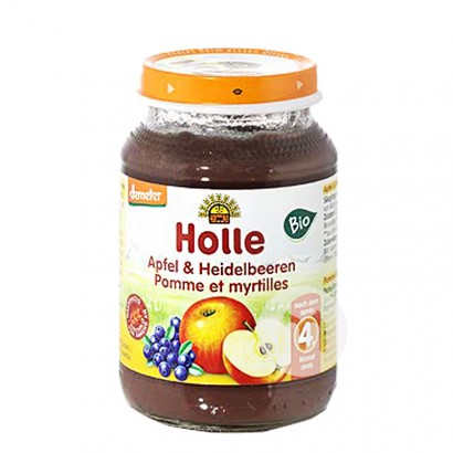 【4件】Holle 德國凱莉有機蘋果藍莓泥4個月以上 海外本土原版