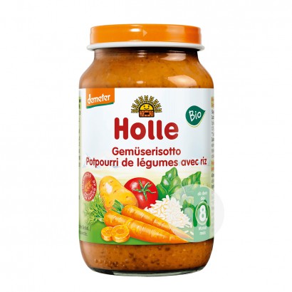 【2件】Holle 德國凱莉有機蔬菜燴飯泥8個月以上 海外本土原版