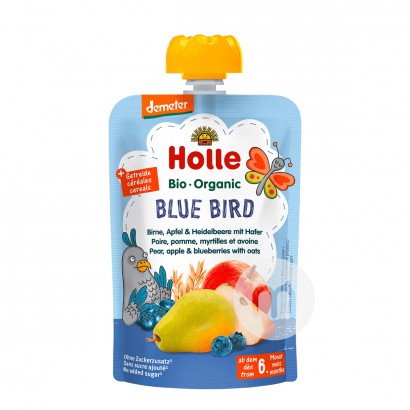 Holle 德國凱莉有機水果燕麥泥吸吸樂100g*6 海外本土原版