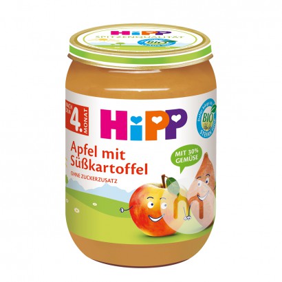 【2件】HiPP 德國喜寶有機蘋果番薯泥4個月以上 海外本土原版