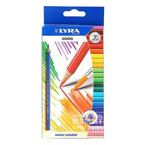 LYRA 德國藝雅兒童水溶性彩色鉛筆12支裝 海外本土原版