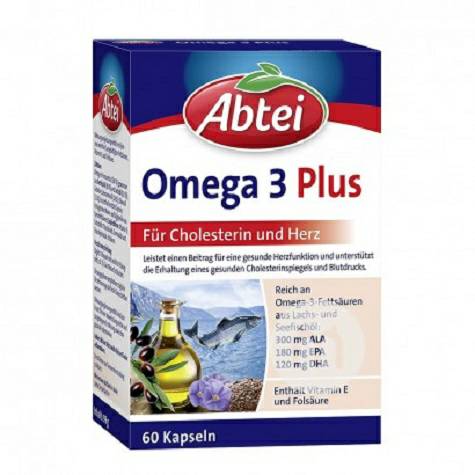 Abtei 德國Omega-3-6-9深海魚油/橄欖油/亞麻籽油膠囊 海外本土原版