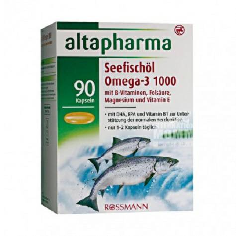 Altapharma 德國Altapharma歐米茄3深海魚油軟膠囊 海外本土原版