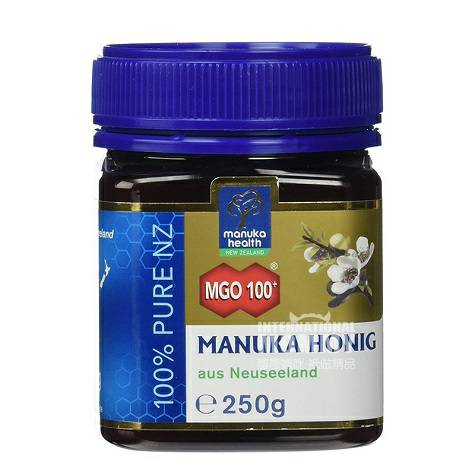 Manuka health 新西蘭蜜紐康活性麥盧卡蜂蜜MGO100+ 250g 海外本土原版