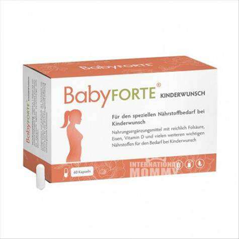 BabyFORTE 德國BabyFORTE鐵維生素D葉酸膠囊備孕60粒 海外本土原版