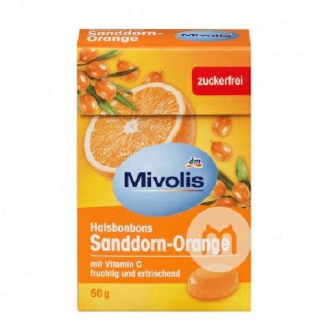 Mivolis 德國Mivolis沙棘甜橙潤喉糖*5 海外本土原版