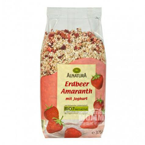 ALNATURA 德國ALNATURA有機草莓莧菜優酪乳味全麥麥片 海外本土原版