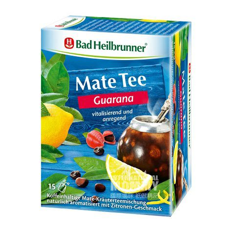 Bad Heilbrunner 德國海樂泉活力檸檬口味瓜拉納馬黛草藥茶*5 海外本土原版