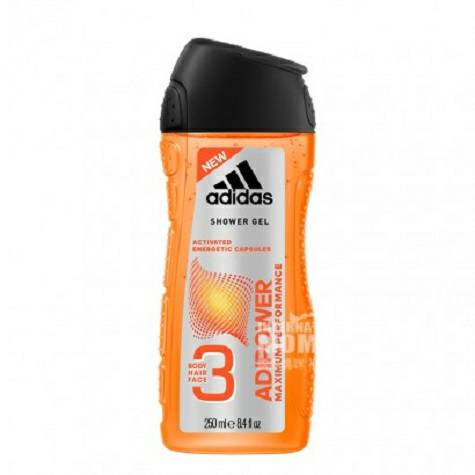 Adidas 德國阿迪達斯活力型三合一潔面洗發沐浴露*4 海外本土原版