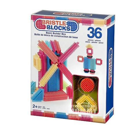 B.Toys 美國B.Toys寶寶拼插膠質積木玩具36塊 海外本土原版