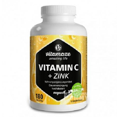 Vitamaze Amazing Life 德國VAL高劑量維生素C+鋅180片 海外本土原版