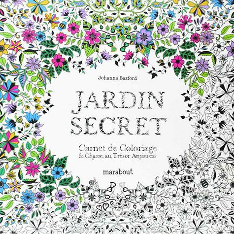 Jardin Garden 英國秘密花園手繪填色繪本書法文版 海外本土原版