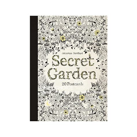 Secret Garden 英國秘密花園英文原版手繪塗色明信片 海外本...