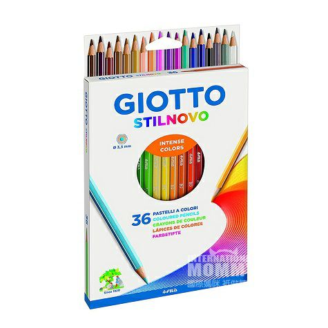 GIOTTO 義大利GIOTTO 36色原木油性繪畫鉛筆 海外本土原版