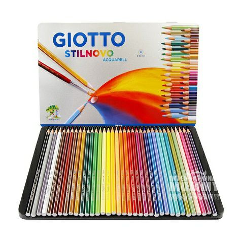 GIOTTO 義大利GIOTTO 36色鐵盒裝水溶性彩色鉛筆 海外本土原版