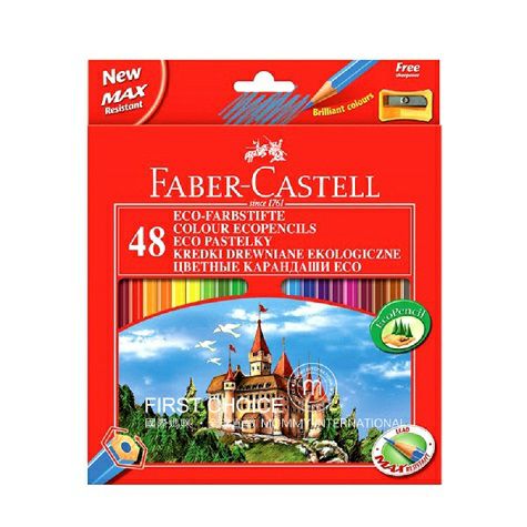 FABER－CASTELL 德國輝柏嘉48色水溶性彩色鉛筆 海外本土原版