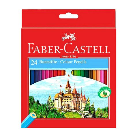 FABER－CASTELL 德國輝柏嘉24色水溶性彩色鉛筆 海外本土原版