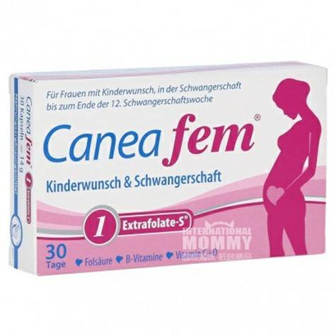 Caneafem 德國Caneafem備孕助孕多種維生素葉酸膠囊1段 海外本土原版