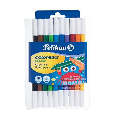 Pelikan 德國百利金兒童可水洗彩色水彩筆10色 海外本土原版