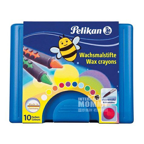 Pelikan 德國百利金兒童滑動套筒蠟筆10色 海外本土原版