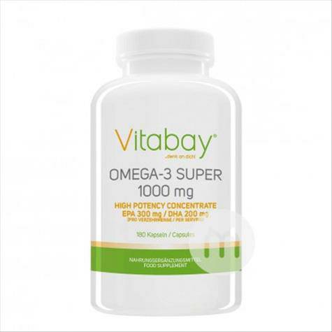 vitabay 德國vitabay omega-3魚油膠囊180粒 海...