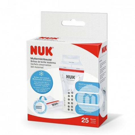 NUK 德國NUK母乳儲存袋25片裝180ml 海外本土原版