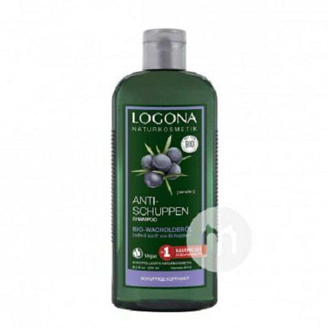 LOGONA 德國羅格娜有機杜松油舒緩頭皮洗發水250ml 海外本土原版