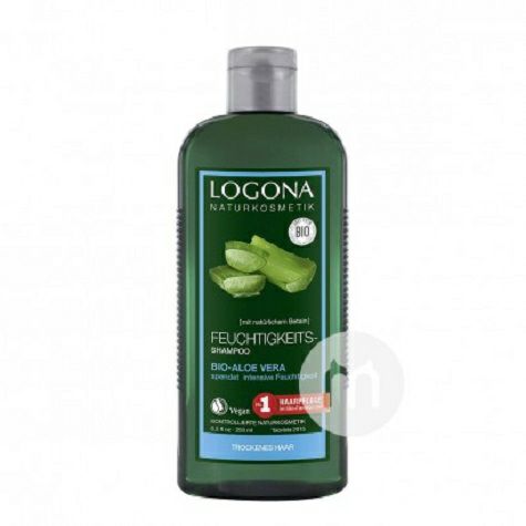 LOGONA 德國羅格娜有機蘆薈滋潤護理洗發水250ml 海外本土原版
