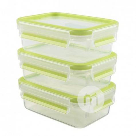 EMSA 德國愛慕莎綠色塑膠保鮮盒三件套550ml 海外本土原版