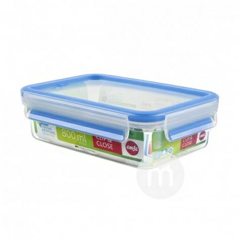 EMSA 德國愛慕莎方形帶蓋塑膠零食盒保鮮盒800ml 海外本土原版