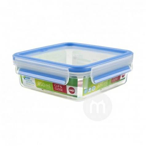 EMSA 德國愛慕莎方形帶蓋塑膠零食盒保鮮盒850ml 海外本土原版