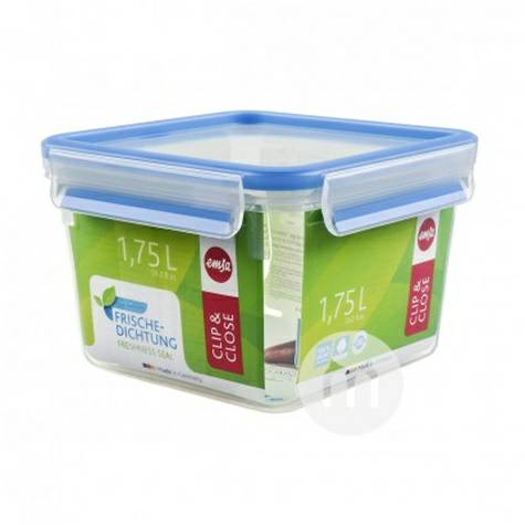 EMSA 德國愛慕莎方形帶蓋塑膠零食盒保鮮盒1.75L 海外本土原版
