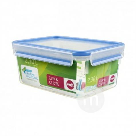 EMSA 德國愛慕莎方形帶蓋塑膠零食盒保鮮盒2.3L 海外本土原版