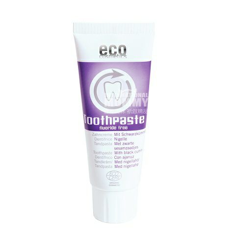 ECO 德國ECO Cosmetics有機黑種草無氟牙膏 海外本土原版