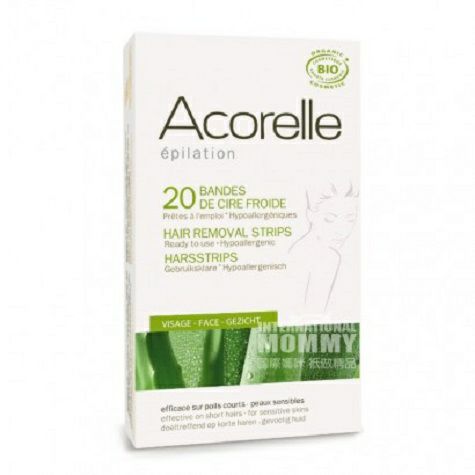Acorelle 法國Acorelle100%天然冷蠟脫毛條 海外本土原版