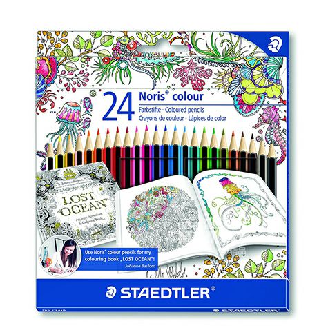 STAEDTLER 德國施德樓約翰娜貝斯福德版24色油性彩色鉛筆 海外本土原版