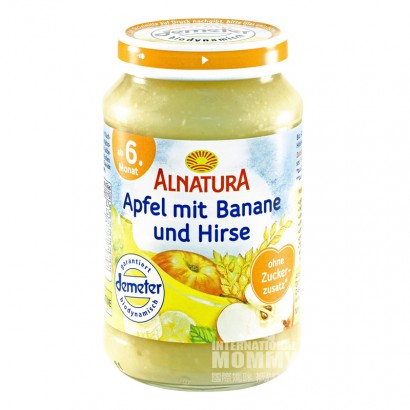 ALNATURA 德國ALNATURA有機蘋果香蕉小米全麥片泥*6 海外本土原版