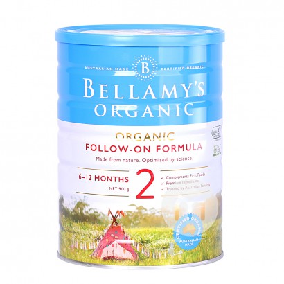 BELLAMY'S 澳洲貝拉米有機嬰兒奶粉2段900g*3罐 澳洲本土標準