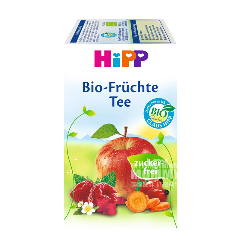 【4件】HiPP 德國喜寶有機嬰兒果茶 無糖 海外本土原版