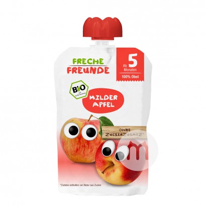 Erdbar 德國愛樂熊有機兒童果泥吸吸樂蘋果味5個月以上*6 海外本土原版