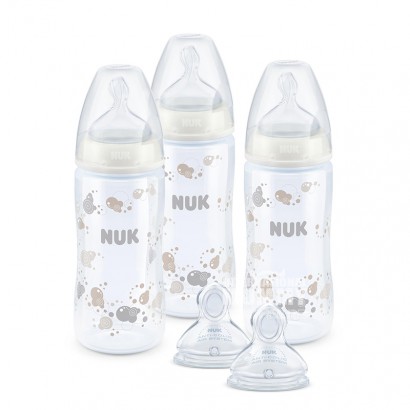 NUK 德國NUK寬口PP塑膠奶瓶奶嘴5件套裝 0-6個月 海外本土原版