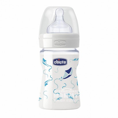 Chicco 義大利智高嬰兒寬口玻璃奶瓶150ml 0個月以上 海外本土原版