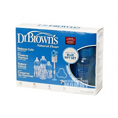 Dr Brown`s 美國布朗博士寬口徑PP奶瓶6件套 0-3個月 海外本土原版
