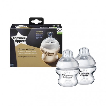 Tommee Tippee 英國湯美天地寬口防脹氣PP奶瓶2件150ml 0-3個月 海外本土原版