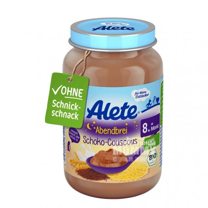 【2件】Nestle 德國雀巢Alete系列有機粗粒麵粉巧克力晚安泥 海外本土原版