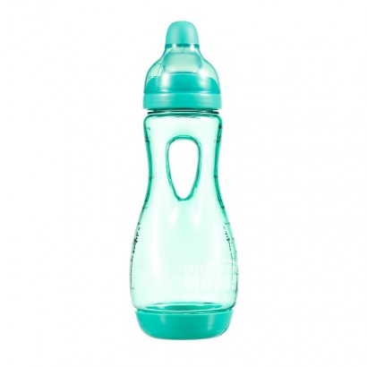 Difrax 荷蘭迪福防脹氣手抓型標準口徑奶瓶240ml 6個月以上綠色 海外本土原版