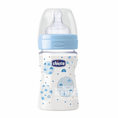 Chicco 義大利智高嬰兒寬口PP塑膠奶瓶150ml 矽膠奶嘴 0個...